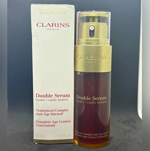 *NEW* 50ML Clarins Paris Double Serum (Hydric + Lipidic) Complete Age Control - Picture 1 of 1
