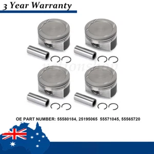 4 Set Pistons & Rings Kit For Chevy Cruze Sonic Trax Encore 11-21 1.4L 55577096 - Picture 1 of 20