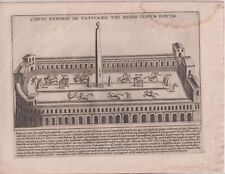 Circa 1613-1628. Gravure d' époque. Lauro Giacomo. Circus Neronis. Vaticano. RRR
