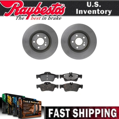 Kit de rotores de freno traseros pastillas de freno de cerámica y herrajes para Mercedes-Benz E350 2006 Foto 1 de 4