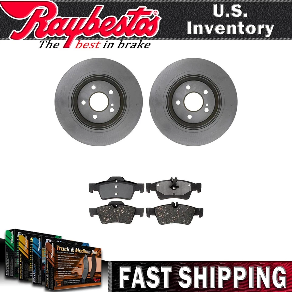 Kit de rotores de freno traseros pastillas de freno de cerámica y herrajes para Mercedes-Benz E350 2006 Foto 1 de 4