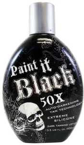 Millennium Tanning PAINT IT BLACK 50X Dark Bronzer Indoor Tan Bed Lotion-13.5oz - Picture 1 of 3