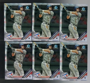 2019 BOWMAN CHROME CHAD SPANBERGER LOT OF 6 (BLUE JAYS) - Picture 1 of 2