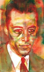 Retrato acuarela ALBERT CAMUS - PÓSTER - ¡varios tamaños! pintura arte impresión - Imagen 1 de 7