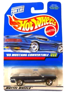 Hot Wheels 1997 ~ Mustang Convertible Pony Car Collector #455 ~ Negro - Imagen 1 de 2