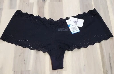 Panty corto negro con ojales inspirados en Wacoal para mujer B.tempt'd by Wacoal - XL Foto 1 de 4