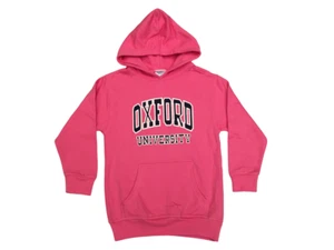 The Varsity Shop Girls/Juniors Oxford College Pink Hoodie Sweatshirt Size 7/8 - Picture 1 of 12