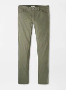 ***NUEVO CON ETIQUETAS*** Pantalón Peter Millar Satén Cinco Bolsillos - Fatiga - Imagen 1 de 1