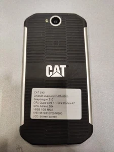 CAT S40 Smartphone 16GB ROM 1GB RAM Rugged Quad-Core LCD Broken for Parts Repair - Picture 1 of 6