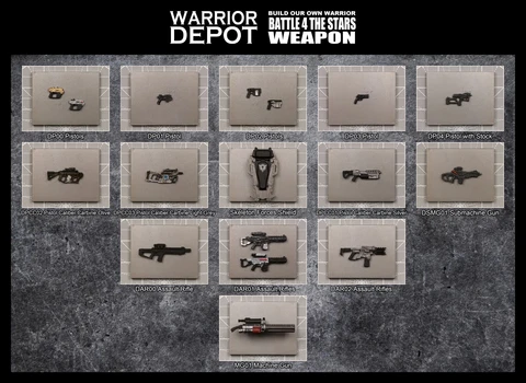 Battle For The Stars Dark Source Weapon Set1 - JoyToy 1/18 3.75" GI Joe Cover