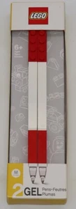 LEGO Gel Pen stationary (2) - Red - Brick pens - NEW - - Picture 1 of 2