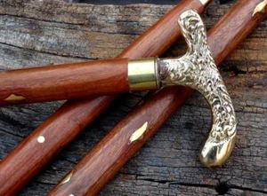 Brass Designer Vintage Victorian Look Head Handle cane Walking Stick Style Gift - Picture 1 of 5