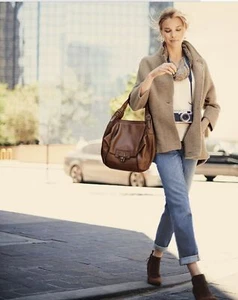 KOOBA MSRP $528.00! Valerie in Luggage Brown Shoulder Bag - Picture 1 of 12