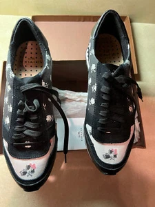 Coach Womens Q7111 A7896 Moonlight Calco Black Ivory Sneaker Shoes Size 9 M - Picture 1 of 5