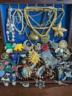 Vintage And Modern Costume Jewellery Joblot Box Not Included Re Wear Or Up Cycle