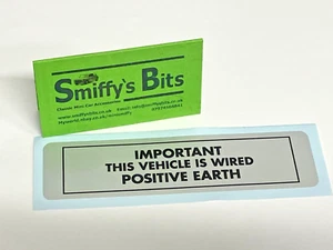 Classic BMC Austin Rover Mini POSITIVE Earth Sticker Nice, a great product - Picture 1 of 1