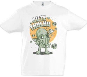 Cute Thulhu Kids Boys T-Shirt Cthulhu H.P. HP Arkham Miskatonic Fun - Picture 1 of 1