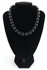 Gumball Necklace 50s Rockabilly PinUp Retro Bead Beads Chunky Noir Black 1.5