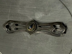 Vintage Sterlingsilber Achat Mitte Cabochon Bar Pin 1,75 "L3,1gr - Bild 1 von 8