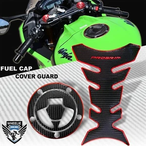 ALMOHADILLA DE AGARRE PROFESIONAL CROMADA ROJA Y NEGRA + CUBIERTA TAPA DE GAS 07-18 NINJA ZX-6R/10R/14R/ZZR - Imagen 1 de 9