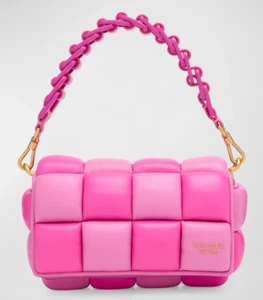 Kate Spade Boxxy Pink Colorblocked East-West Crossbody Leather Crossbody - Picture 1 of 12