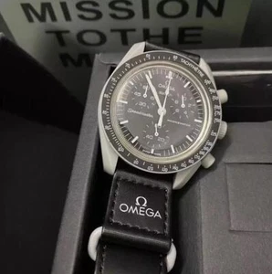 New Swatch x Omega Bioceramic Moonswatch Mission To The Moon Watch -With Box - Picture 1 of 4