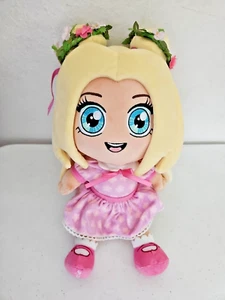 Mackenzie Turner Summer Plush Stuffed Doll Cuties Pink Dress Flowers in Hair - Afbeelding 1 van 7