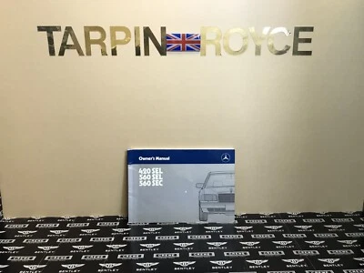 1987 Mercedes-Benz 420SEL 560SEL 560SEC Owners Manual Handbook. Mercedes #MM-26 - Image 1 of 4