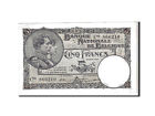 [#111118] Billet, Belgique, 5 Francs, 1924, KM:93, TTB+