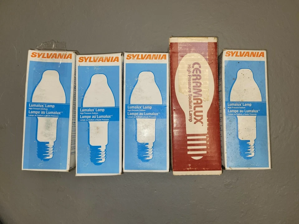SylvaniaX4&PhillipsX1 HPS150/MED/RP150w Clear High Pressure Sodium HID  Bulb S55 - Image 1 of 4