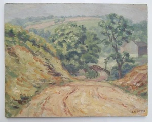 Pintura de paisaje de 1921 New Hope/Bucks County School Artist John Phelps Pette - Imagen 1 de 24