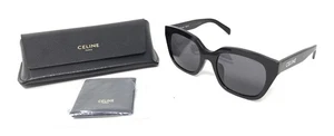 Authentic CELINE CL40198F-01A Women's Square Sunglasses, Black-Gray NEW - Picture 1 of 9