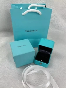 Tiffany & Co Engagement Ring Box + Outer Box + Pouch + Certificate + Folder +Bag - Picture 1 of 5