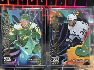 2024-25 SKYBOX METAL UNIVERSE Auston Matthews Z-FORCE+ Kirill Kaprizov /399 - Picture 1 of 5