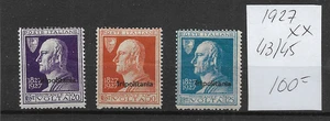 IATALIAN COLONIES @ TRIPOLITANIA 1927 GOOD SET SASS.43/45 MNH - LOW START @108 - Picture 1 of 1