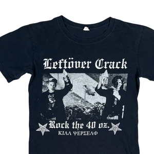 Leftover Crack T-Shirt Mens Small Tour Crack City Band Punk "40 oz" Vintage - Picture 1 of 9