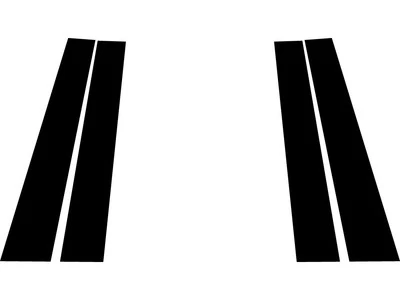 Rvinyl Pillar Post Window Trim Fits Jaguar E-Pace 2018-2022 Foto 1 de 4