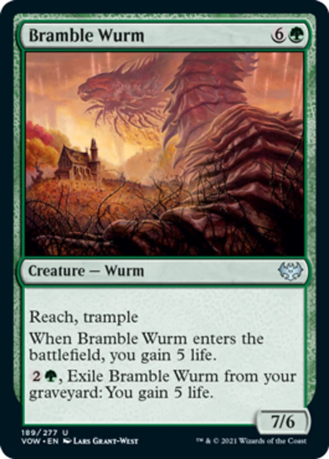 x1 Bramble Wurm - Innistrad: Crimson Vow - NM - MTG - Image 1 of 1