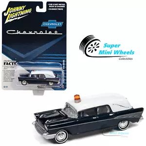 Johnny Lightning 1:64 - 1957 Chevy Hearse in Metisse Blue - Diecast Model - Picture 1 of 2