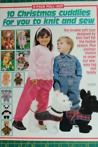 Alan Dart Schnittmuster Weihnachten Kuscheltiere Stofftiere Zeitschriftenauszug - Bild 1 von 7