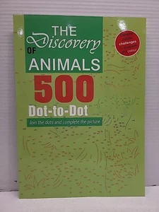 The Discovery of Animals 500 Dot to Dot Extreme Puzzle Challenges to Color - Picture 1 of 9