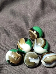 6  HTF 5/8"  HAND SELECTED JABO CLASSIC  MARBLES  $5.99   LOT G 9 - Picture 1 of 2