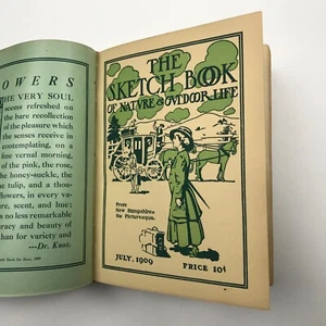 1909-10 Sketch Book of Nature Outdoor Life New Hampshire Magazine Bound HB Vol 1 - Picture 1 of 5