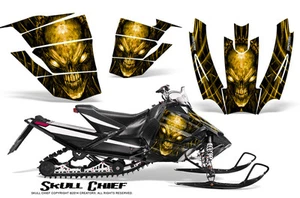 ARCTIC CAT SNOPRO RACE 500 600 SNOWMOBILE CREATORX GRAPHICS KIT SKULL CHIEF Y - Picture 1 of 1