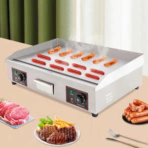 3 kW Elektrische Grillplatte Tragbar Flat Top Outdoor Kochen BBQ Grill Tischherd - Bild 1 von 56