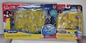 Lot Of 2 Breyer Unicorn Set & Horse Suncatcher Paint & Play Horse Stablemates - Picture 1 of 8