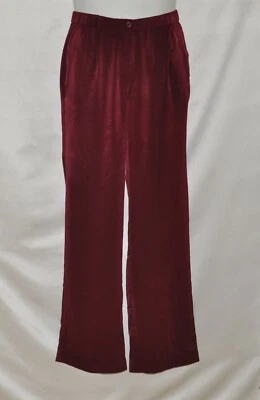 Linea by Louis Dell'Olio Fly Front Pants w/Side Pockets Size 8 Boysenberry - Image 1 of 2