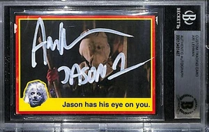 ARI LEHMAN Signed Custom Trading Card FRIDAY THE 13TH BAS Slabbed #13491487 - Picture 1 of 4