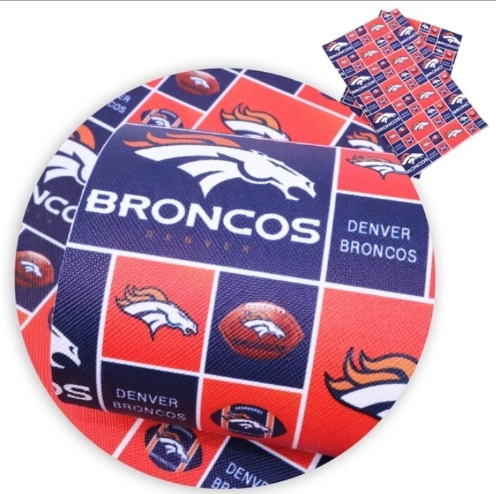 Broncos искусственной кожи лист 8 x 12 «1054891 футбольная команда Денвер обычной текстуры - Изображение 1 из 1