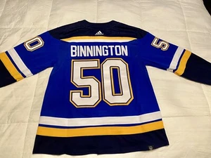 NWT Jordan Binnington St Louis Blues Adidas Primegreen authentic jersey 54 XL - Picture 1 of 9